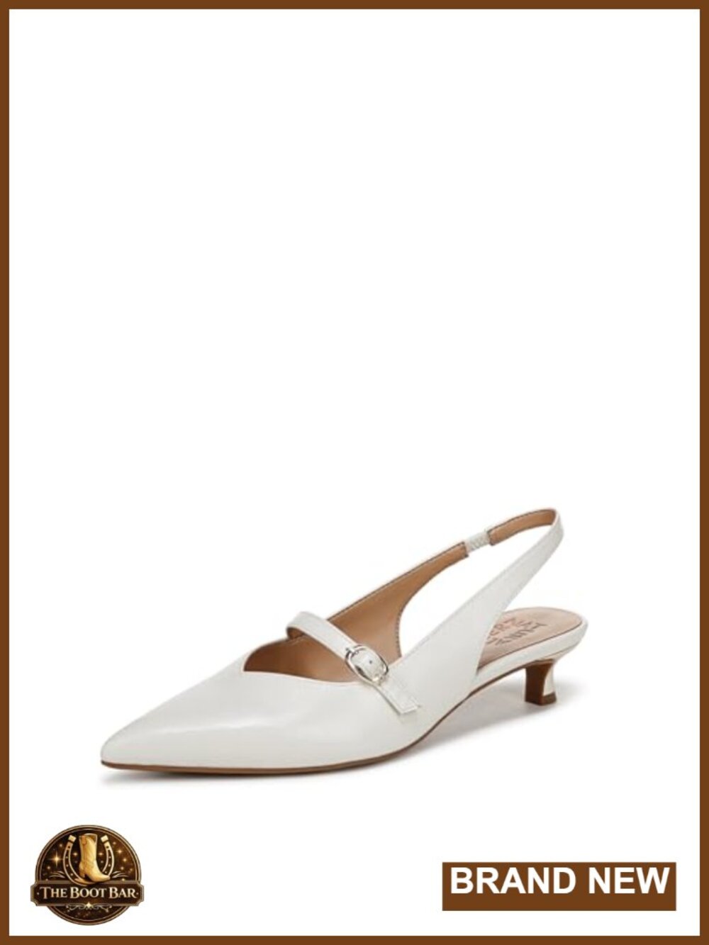Womens Kitten Heel Pump Pointed Toe Mary Jane Adjustable Buckle Comfort